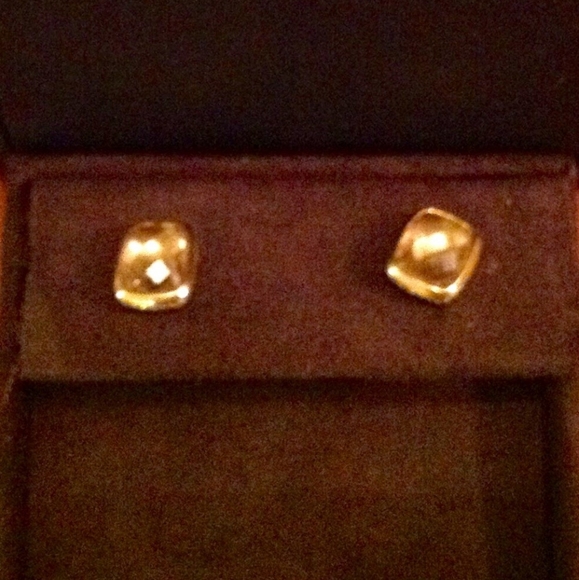 David Yurman Gold with silver Citrine earrings - Picture 2 of 4